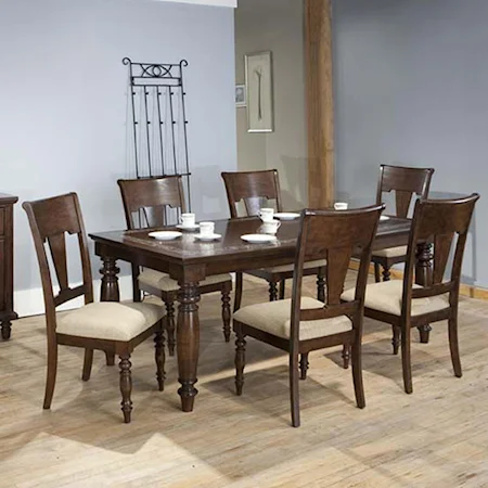 San Antonio Glass Tiled Dining Table & Side Chair Set